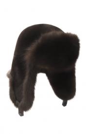 Меховая шапка-ушанка Майкл из соболя и норки FurLand