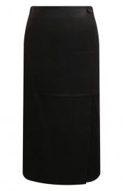 Кожаная юбка Yves Salomon