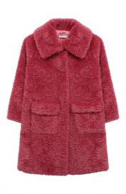 Пальто из экомеха Monnalisa