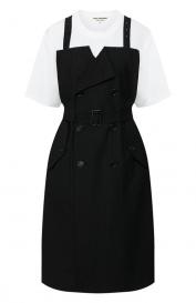 Платье из смеси хлопка и шерсти Junya Watanabe