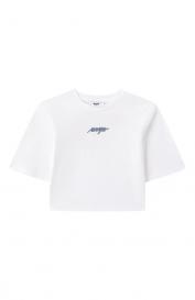 Хлопковая футболка MSGM Kids