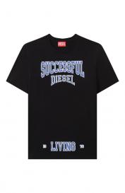 Хлопковая футболка Diesel