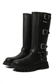 Кожаные сапоги MSGM Kids