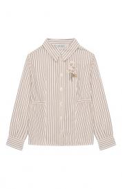 Рубашка из хлопка и шелка Dolce&Gabbana