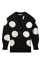 Кардиган из хлопка и шерсти MSGM Kids