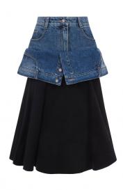 Комбинированная юбка Juun.J