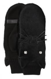 Кожаные варежки Agnelle