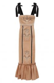 Платье из хлопка и льна LUG VON SIGA