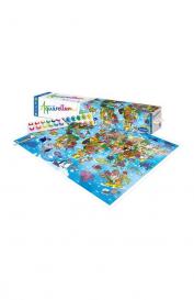 Акварельная раскраска большая Планисфера SentoSphere