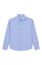 Рубашка изо льна и вискозы Paolo Pecora Milano