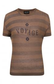 Футболка из лиоцелла и шелка Giorgio Armani