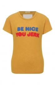 Футболка изо льна и хлопка MOTHER