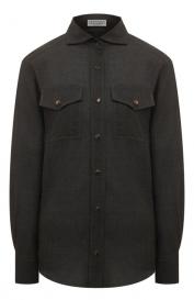 Шерстяная рубашка Brunello Cucinelli