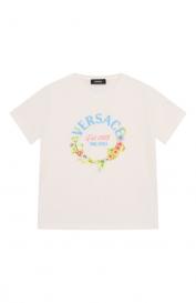 Хлопковая футболка Versace