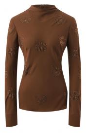 Топ с отделкой стразами Pinko