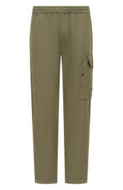 Брюки из хлопка и льна C.P. COMPANY