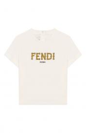 Хлопковая футболка Fendi