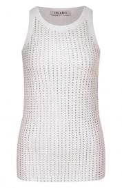 Топ с отделкой стразами The Attico