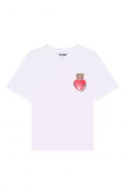Хлопковая футболка Moschino