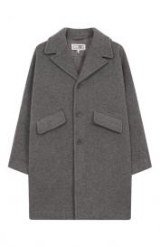Шерстяное пальто mm6