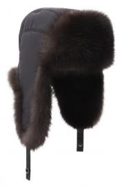 Шапка-ушанка Modern с мехом соболя Black Sable