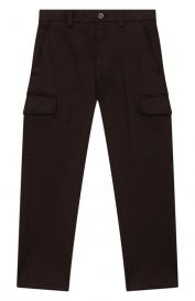 Брюки-карго из хлопка и лиоцелла Stefano Ricci Junior