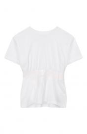 Хлопковая футболка mm6