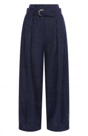 Брюки изо льна и вискозы Emporio Armani