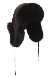 Шапка-ушанка Стильная с мехом песца FurLand