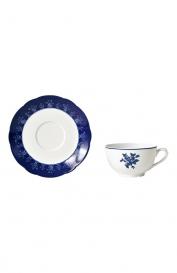 Чашка для завтрака с блюдцем Chateaubriand night blue Bernardaud