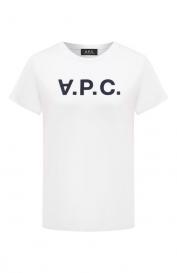 Хлопковая футболка A.P.C.