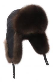 Шапка-ушанка AntiStorm с мехом соболя Black Sable