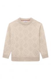 Свитер из шерсти и хлопка Brunello Cucinelli