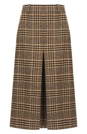 Кюлоты из шелка и кашемира Saint Laurent