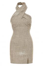 Платье из вискозы и хлопка с отделкой стразами Giuseppe di Morabito