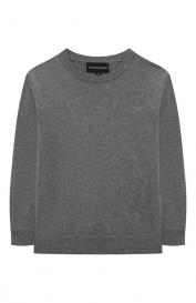 Пуловер из хлопка и шерсти Emporio Armani
