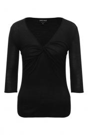 Топ из шелка и вискозы Giorgio Armani