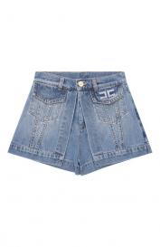 Джинсовые шорты Elisabetta Franchi la mia bambina