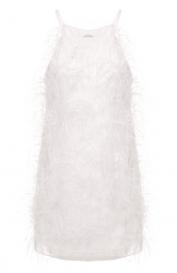 Платье с отделкой перьями Pinko