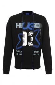 Хлопковый свитшот HUGO Blue