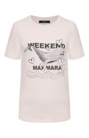 Хлопковая футболка Weekend Max Mara
