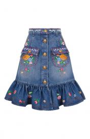 Джинсовая юбка Valentino