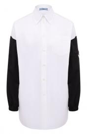 Хлопковая рубашка Prada