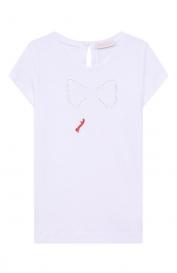 Хлопковая футболка Monnalisa