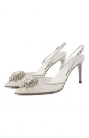 Текстильные туфли Barbara 90 Rene Caovilla