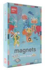 Игра с магнитами Карта мира APLI kids