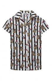 Хлопковое платье-рубашка Moschino