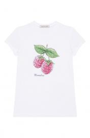 Хлопковая футболка Monnalisa