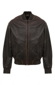 Кожаный бомбер Trussardi