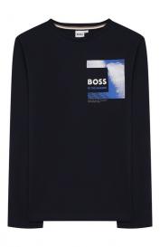Хлопковый лонгслив BOSS